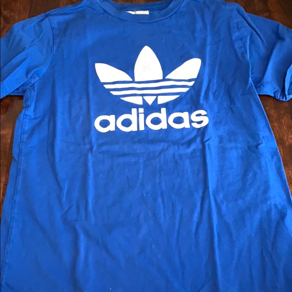 blue adidas t shirt